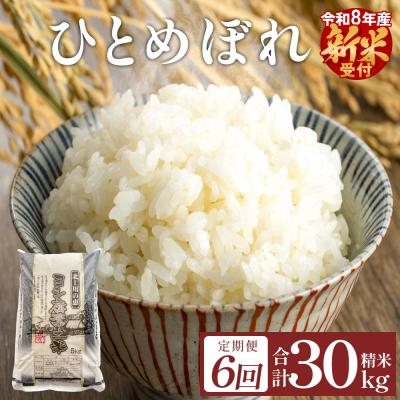 ふるさと納税 石巻市 [先行受付][定期便6回] 米 令和8年産 ひとめぼれ 精米 30kg (5kg×6) 新米 こめ
