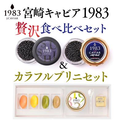 ふるさと納税 西都市 MIYAZAKI CAVIAR 1983 贅沢食べ比べ20g2種とブリニ付きキャビア[2759]
