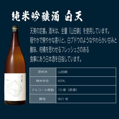 ふるさと納税 下関市 日本酒 2本セット 特別純米酒 純米吟醸酒 天美 720ml×2 ES105 |  | 01