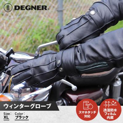 ふるさと納税 京都市 【デグナー】ウィンターグローブ [WG-34]ブラック(XLサイズ) | 