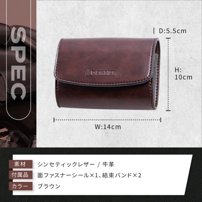 ふるさと納税 京都市 【デグナー】シンセティック レザー ETCケース [DSB-12] ブラウンの画像