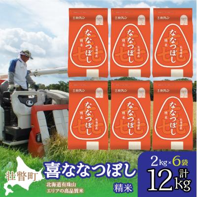 ふるさと納税 壮瞥町 【令和7年産】(精米12kg)ホクレン喜ななつぼし