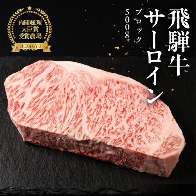 ふるさと納税 下呂市 飛騨牛 サーロインブロック500g 国産 サーロイン 牛肉 ブランド牛 [冷凍配送][22-42n]