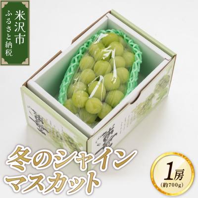 ふるさと納税 米沢市 [先行受付]令和7年産 冬のシャインマスカット 1房(700g以上)〔2025年12月上旬〜お届け〕