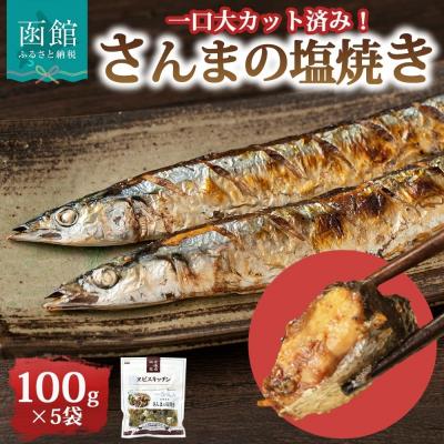 ふるさと納税 函館市 さんまの塩焼き 100g×5袋_HD215-008