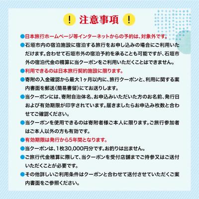 ふるさと納税 石垣市 沖縄県石垣市　地域限定旅行クーポン30,000円分 |  | 03