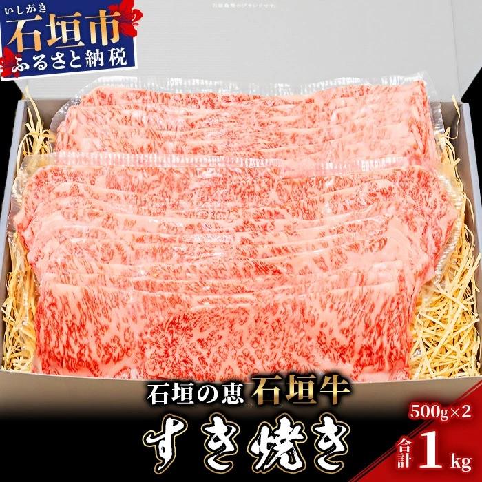 ふるさと納税 石垣市 [産地直送]石垣の恵 石垣牛 すき焼き 1kg[日本最南端の黒毛和牛]
