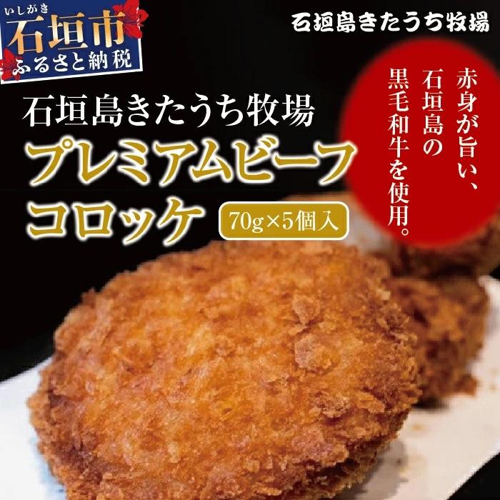 ふるさと納税 石垣市 AM-16 石垣島きたうち牧場プレミアムビーフ コロッケ
