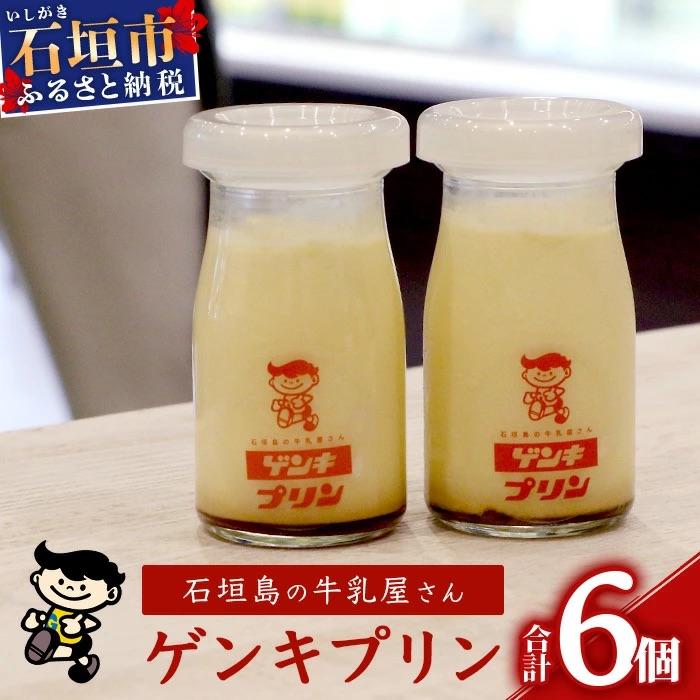 ふるさと納税 石垣市 [島外不出のゲンキくん製品が返礼品に!!]ゲンキプリン 6個