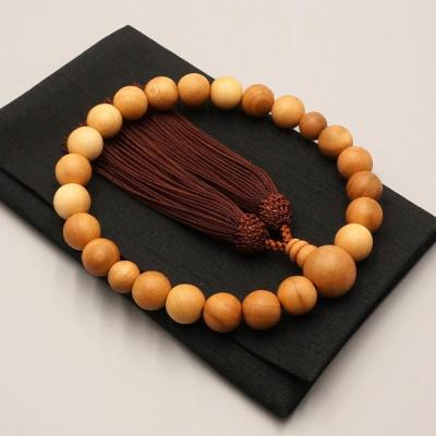 ふるさと納税 京都市 【数量限定】【神戸珠数店】〈京念珠〉京都の桜 男性用数珠/女性用数珠 ペアセット 数珠袋2枚付き |  | 02