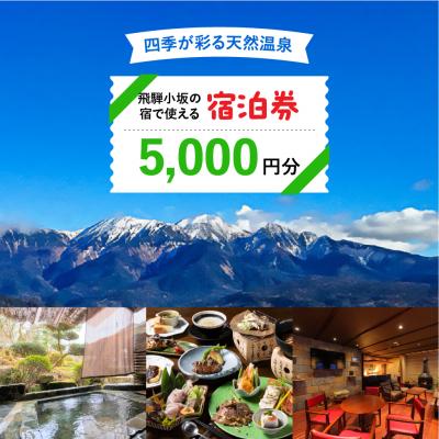 ふるさと納税 下呂市 飛騨小坂の宿で使える宿泊券(5,000円分)旅行 宿泊 下呂市 小坂 宿泊補助券[111-1]