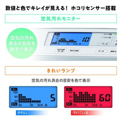 ふるさと納税 角田市 モニター空気清浄機 25畳MSAP-DC100-Wホワイト