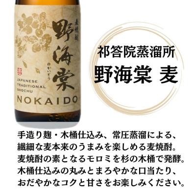 ふるさと納税 薩摩川内市 野海棠 麦焼酎 25度 1800ml×6本 祁答院蒸溜所 
