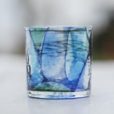 ふるさと納税 読谷村 【RYUKYU GLASS WORKS 海風】ステンドロック(BLUE