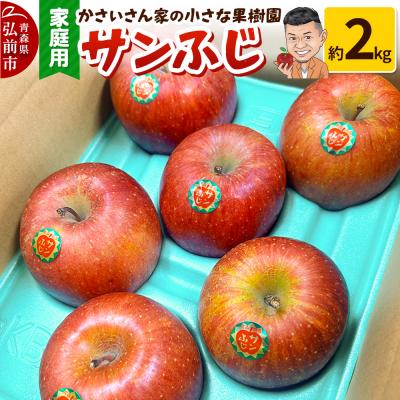 ふるさと納税 弘前市 [26年1月〜発送]りんご サンふじ 約2kg[家庭用]|24_kck-010201