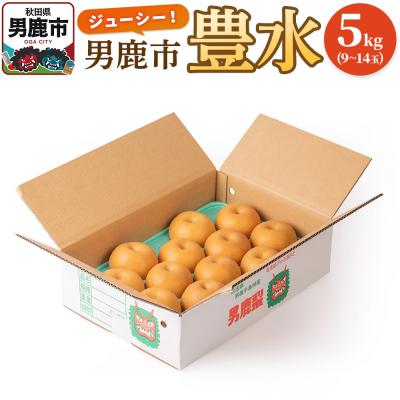 ふるさと納税 男鹿市 [令和8年度 早期受付]豊水 5kg 9〜14玉 梨 秋田県 男鹿市|23_fre-020501