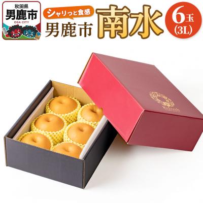 ふるさと納税 男鹿市 [令和8年度 早期受付]南水 6玉 3L 梨 なし ナシ 秋田県 男鹿市|23_fre-060601