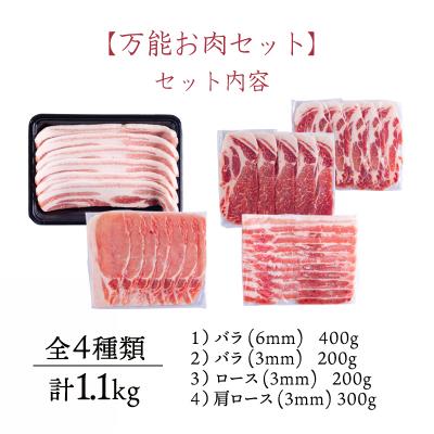 ふるさと納税 高原町 ソヤマポークのソヤマポークの万能お肉セット[焼肉、炒め物 蒸し物 揚げ物 丼]