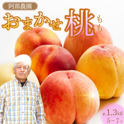 ふるさと納税 三原市 阿部農園 おまかせ 桃 約1.3kg [2026年7月中旬から順次発送] フルーツ[216-001]