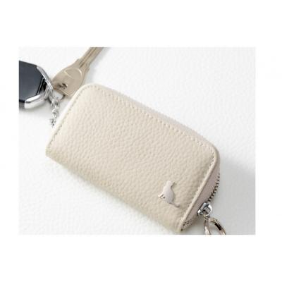 ふるさと納税 大府市 【スマートキー対応 カードが入る本革6連キーケース】＜ベージュ＞ |  | 02