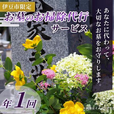 ふるさと納税 伊豆市 [伊豆市限定]お墓のお掃除代行サービス(年1回)