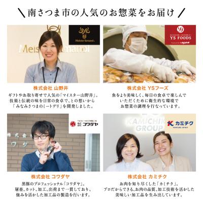 ふるさと納税 南さつま市 おかず定期便(全6回)偶数月◆2ヶ月に1度◆ハンバーグ ローストビーフ 角煮 煮魚 ビビンバ 惣菜 |  | 03