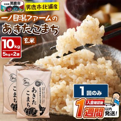 ふるさと納税 男鹿市 ＜令和7年産＞「秋田県男鹿市北浦産」あきたこまち(玄米)10kg|23_imf-011001 | 