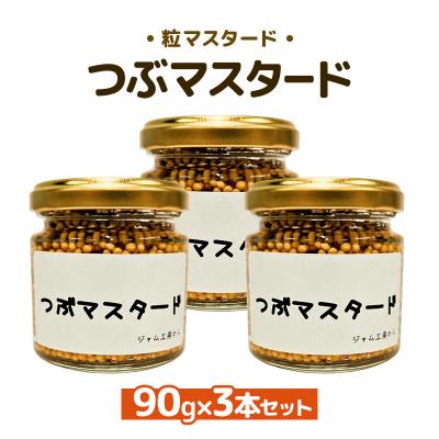 ふるさと納税 羽後町 つぶマスタード 90g×3本セット