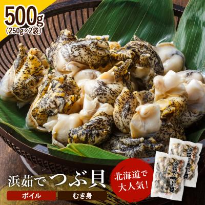 ふるさと納税 えりも町 浜茹でつぶ貝 500g【er001-117-b】 | 