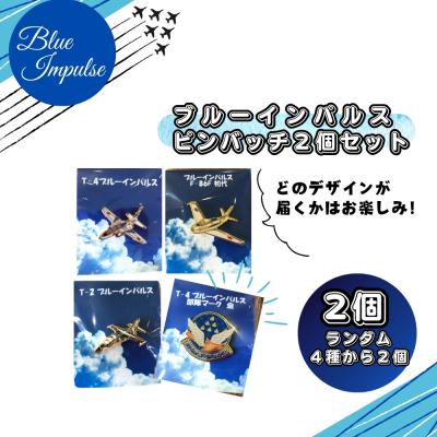 ふるさと納税 東松島市 ブルーインパルス ピンバッチセット(2個)