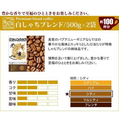 ふるさと納税 名古屋市 加藤珈琲店 しゃちブレンド 2種飲み比べ コーヒー 粉 (中挽き) 2kg (500g×4袋) |  | 02