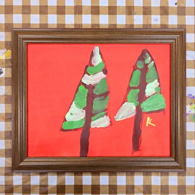 ふるさと納税 三宅町 絵画 [メタセコイヤ 中村清司] 一点モノ 美術部 ひまわりの家