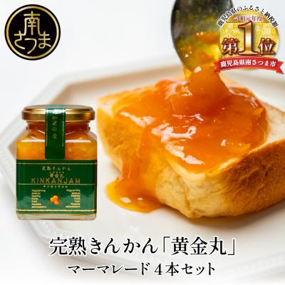 ふるさと納税 南さつま市 完熟きんかん「黄金丸」マーマレード 4本セット 金柑 ジャム 清木場果樹園