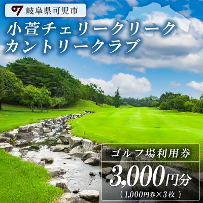 ふるさと納税 可児市 小萱チェリークリークカントリークラブ利用券(3,000円分)