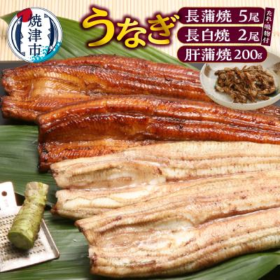 ふるさと納税 焼津市 鰻120g長蒲焼×5、長白焼110g×2、肝蒲焼100g×2、たれ、山椒、吸物付(a44-006)