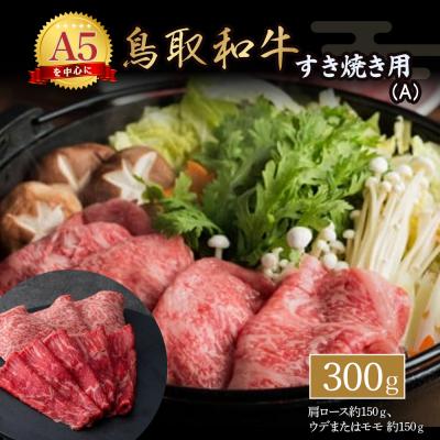 ふるさと納税 倉吉市 鳥取和牛 すき焼き用 (2種)A 国産 牛肉 ロース 赤身 300g 和牛 黒毛和牛