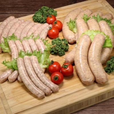 ふるさと納税 名古屋市 [合計1.2Kgボリューム満点]ミートガイ手作り生ソーセージセット(メープル&amp;スパイシー)