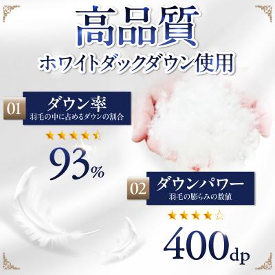 ふるさと納税 糸島市 【糸島羽毛ふとんクイーン】羽毛布団無地ダウン93%糸島市/株式会社三樹[AYM020]_2