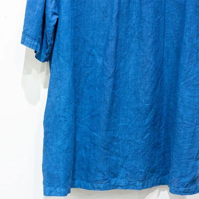 ふるさと納税 石垣市 【石垣島の藍染工房】半袖シャツ【カラー:ブルー】【サイズ:Mサイズ】の画像