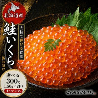 ふるさと納税 名古屋市 いくら 醤油漬け 300g(150g×2P) 北海道 秋鮭卵 冷凍 尾張まるはち | 