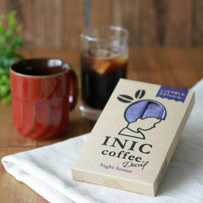 ふるさと納税 名古屋市 カフェインレス デカフェ コーヒー スティック INIC coffee ナイトアロマ 12本