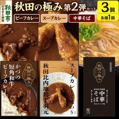 ふるさと納税 秋田市 秋田の極み第2弾セット 和牛ビーフカレー スープカレー 比内地鶏中華そば|15_aap-040101