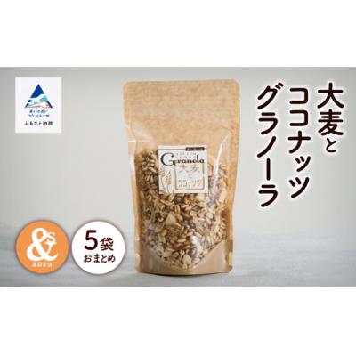 ふるさと納税 小松市 大麦とココナッツグラノーラ 5袋セット 小松市産大麦 国産シリアル