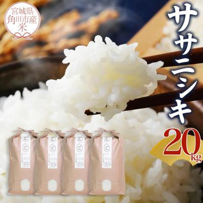 ふるさと納税 角田市 [先行予約 令和7年産]ササニシキ 20kg(5kg×4)[10月中旬より順次発送]