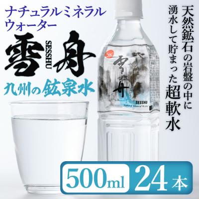 ふるさと納税 佐伯市 ナチュラル ミネラル ウォーター 雪舟 500ml (計24本)