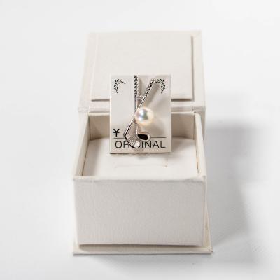 ふるさと納税 愛南町 ゴルフクラブのピンブローチ アコヤ真珠 7.5-8.0mm 天白真珠