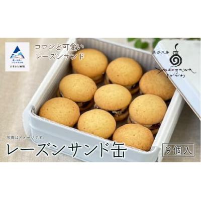 ふるさと納税 小松市 レーズンサンド缶 9個入り クッキーサンド お菓子 焼き菓子 ギフト