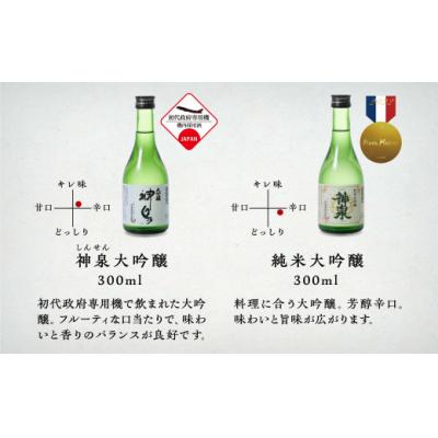 ふるさと納税 小松市 日本酒 神泉 ほろ酔いセット300ml 6本セット (6