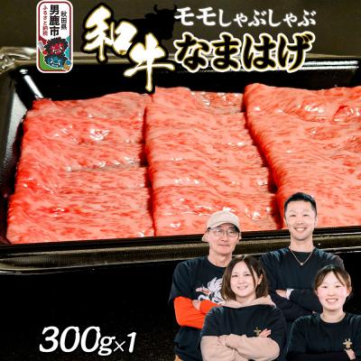ふるさと納税 男鹿市 和牛なまはげ モモしゃぶしゃぶ 300g 大進農場|23_dsf-050301