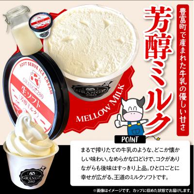 ふるさと納税 豊富町 生ソフトクリーム ミルクetc3種セット【芳醇ミルク/芳醇カフェオレ/カフェオレ&ミルク】 計10個_3